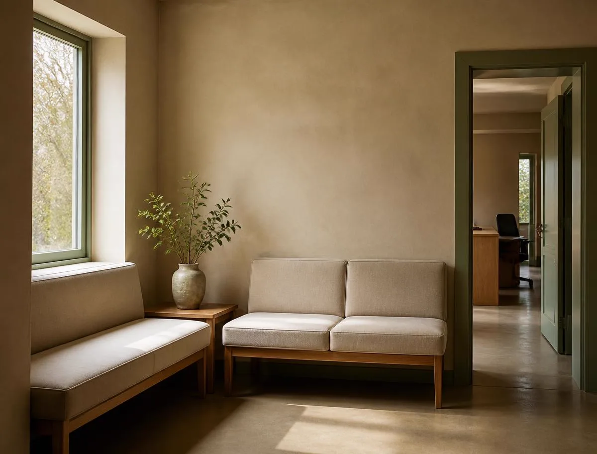 Consultation room of the practice in Braine-l'Alleud